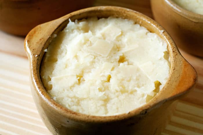 Bolivian Cassava Casserole (Sonso de Yuca) ready for baking