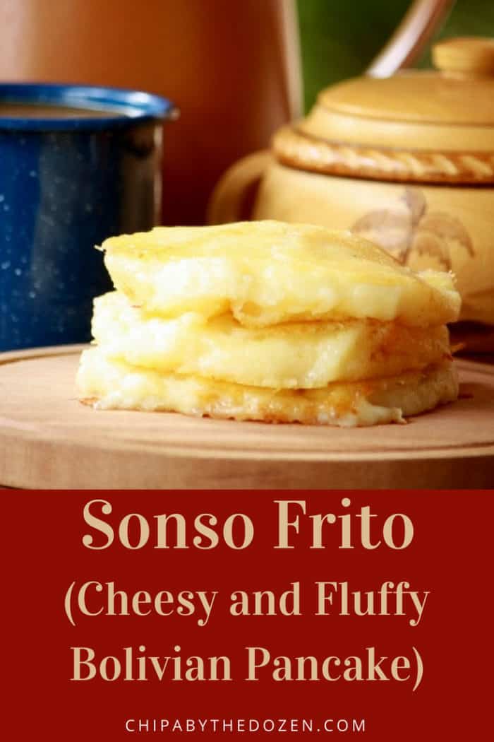 Sonso de Yuca Frito (Cheesy and Fluffy Bolivian Pancake)