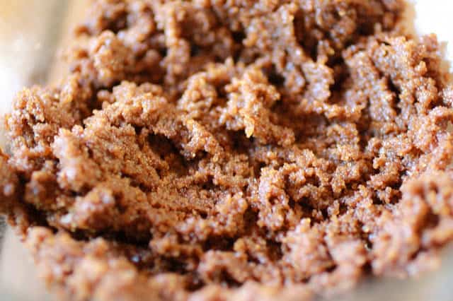 streusel mixture in a bowl