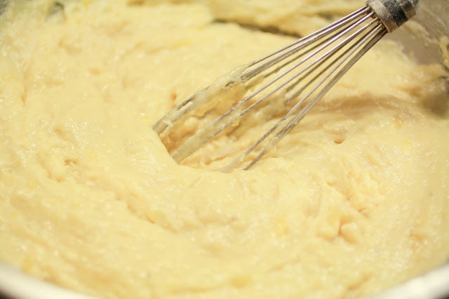 banana coffeecake batter