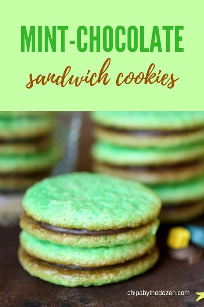 Mint-Chocolate Sandwich Cookies