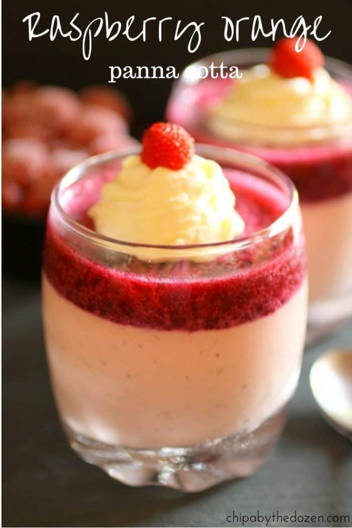 Raspberry orange panna cotta - Chipa by the Dozen