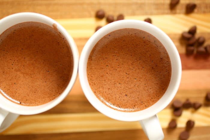 Double chocolate oat mug cake