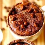 Mug cake de avena y chocolate