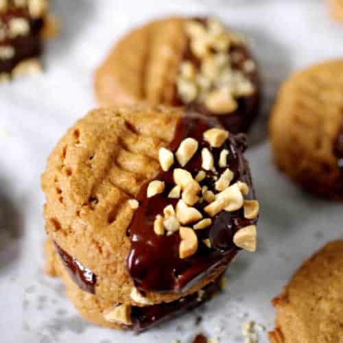 Galletas de mantequilla de maní (sin gluten)