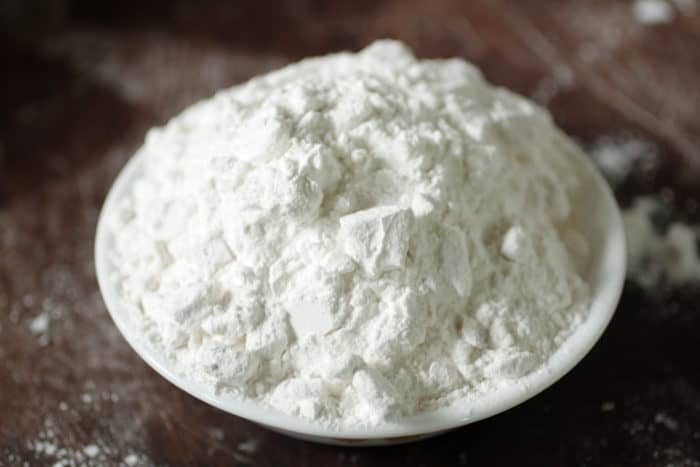 cassava flour in a bowl