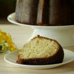 Lemon bundt cake with ginger and black pepper