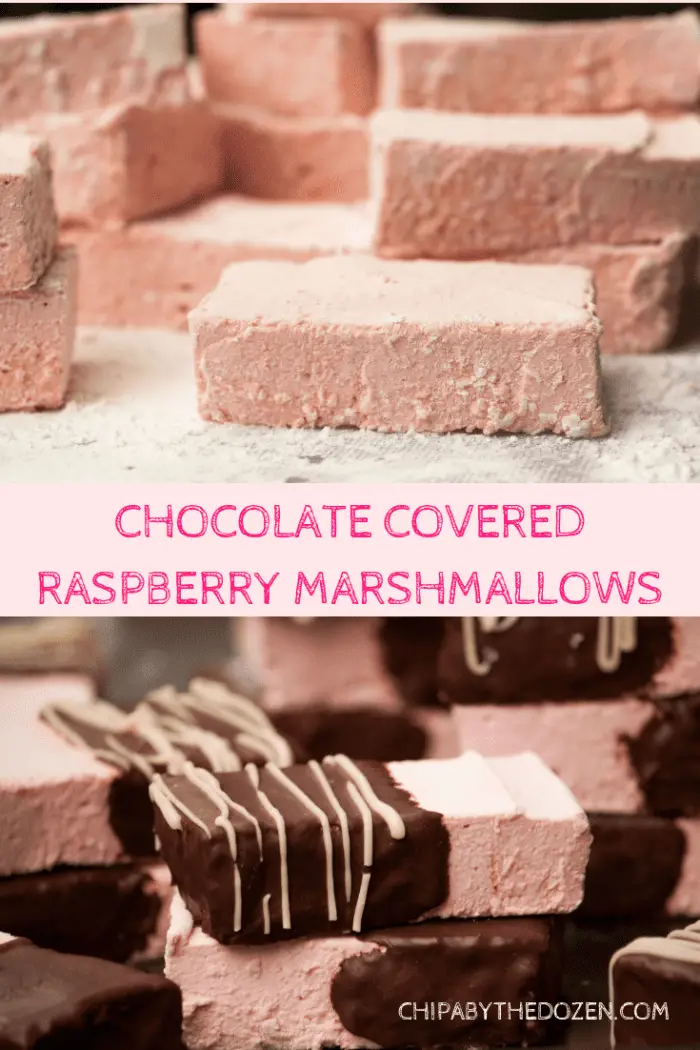 Chocolate Covered Raspberry Marshmallows