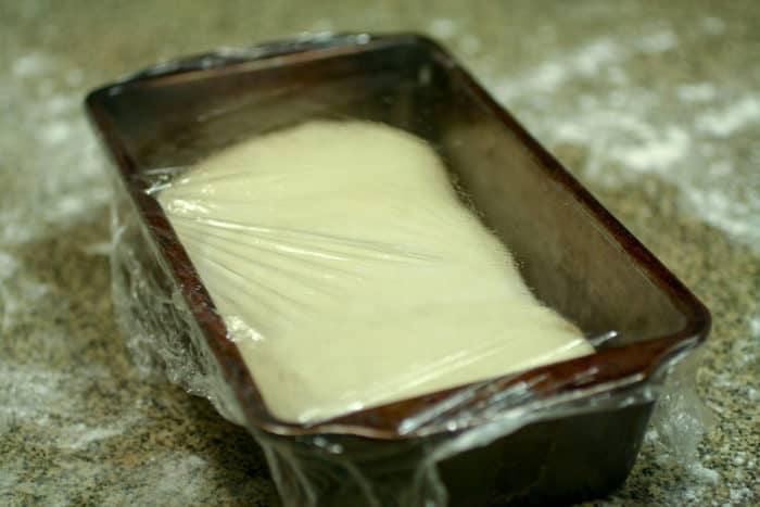 masa en molde de pan