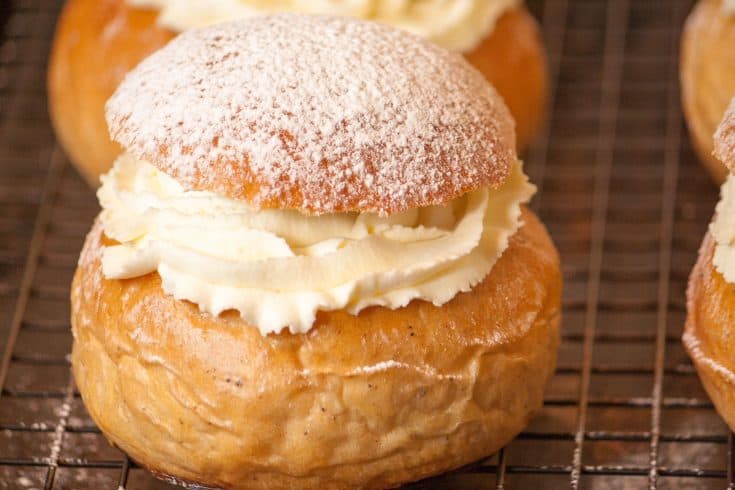 Swedish Semla Bun