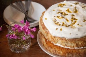 Passion Fruit Tres Leches Cake
