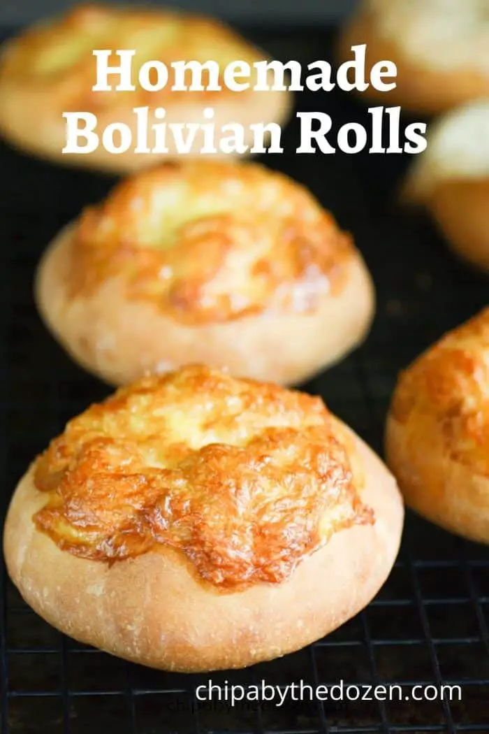 Bolivian bread on cooling rack