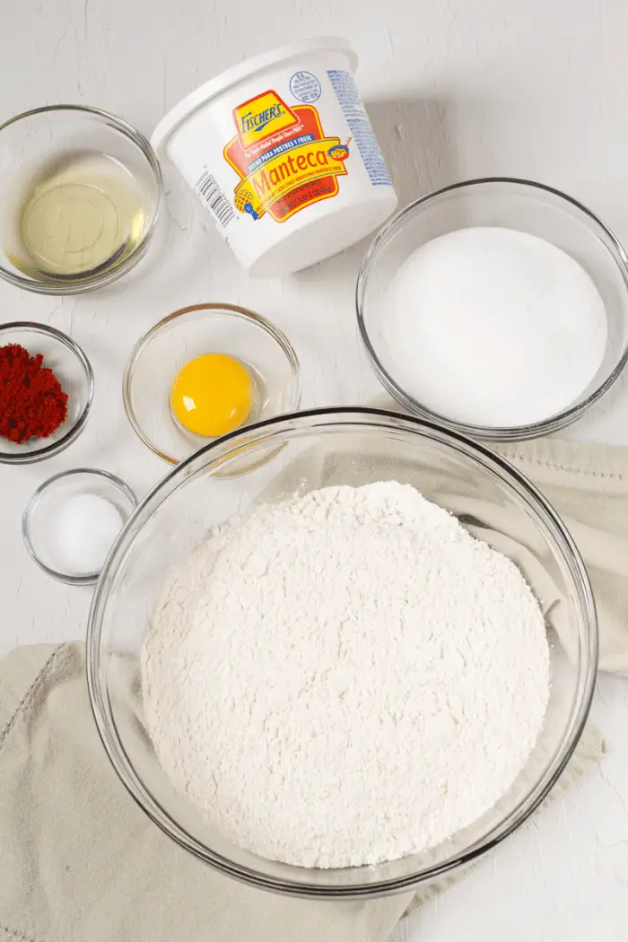 ingredients for salteña dough