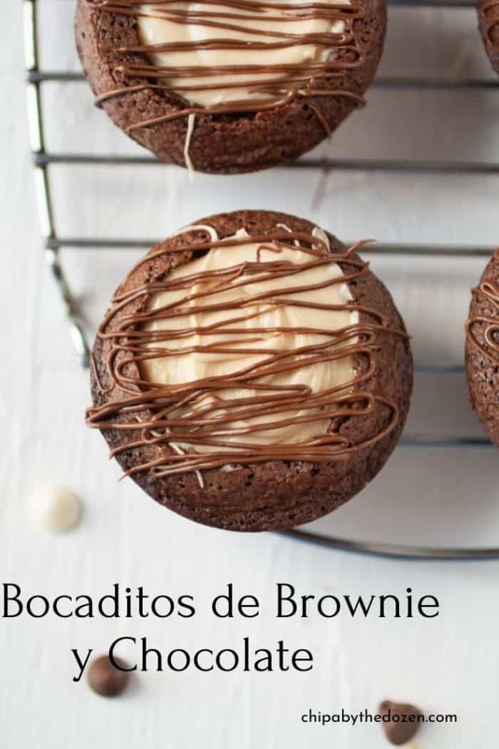 bocaditos de brownie con chocolate