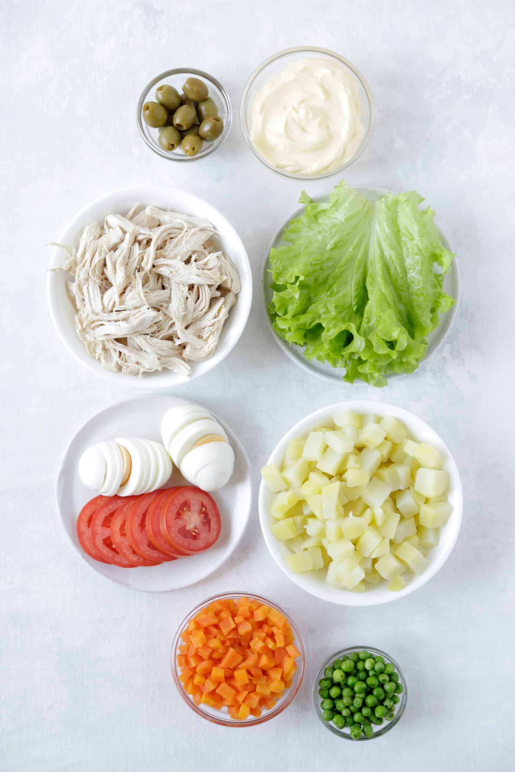 ingredients for chicken salad