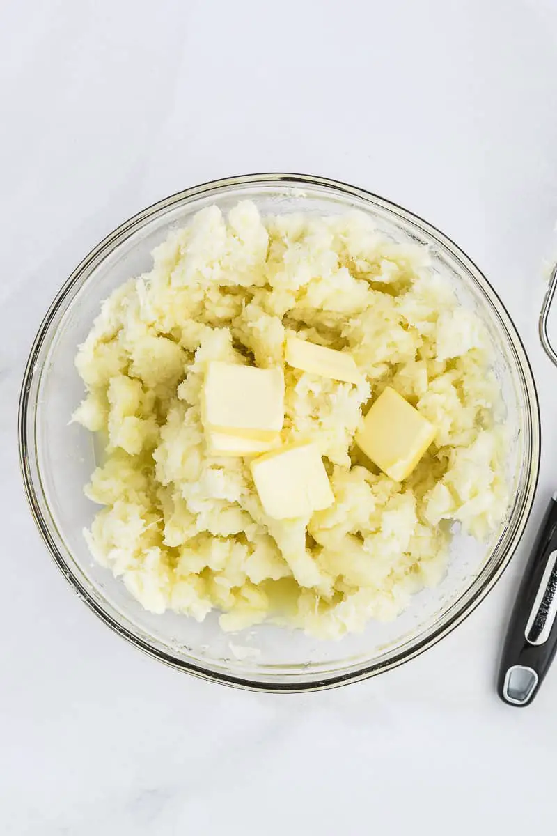mashed yuca and butter