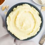 mashed yuca in a bowl