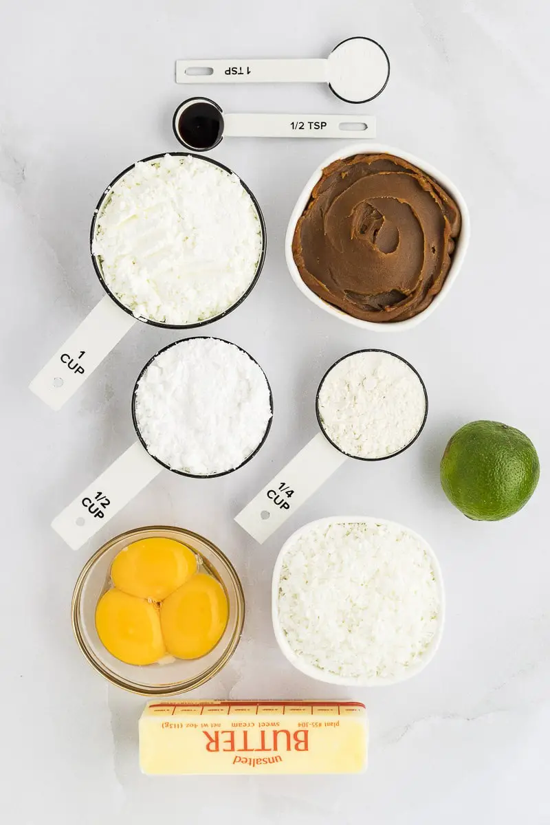 ingredientes para alfajores