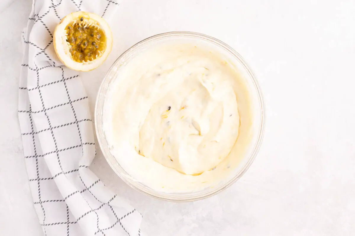 mezcla de mousse de maracuya