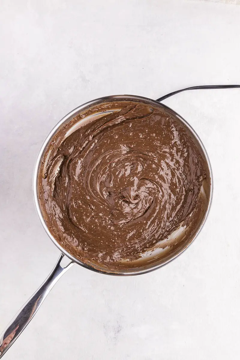 Brazilian brigadeiro in a pan