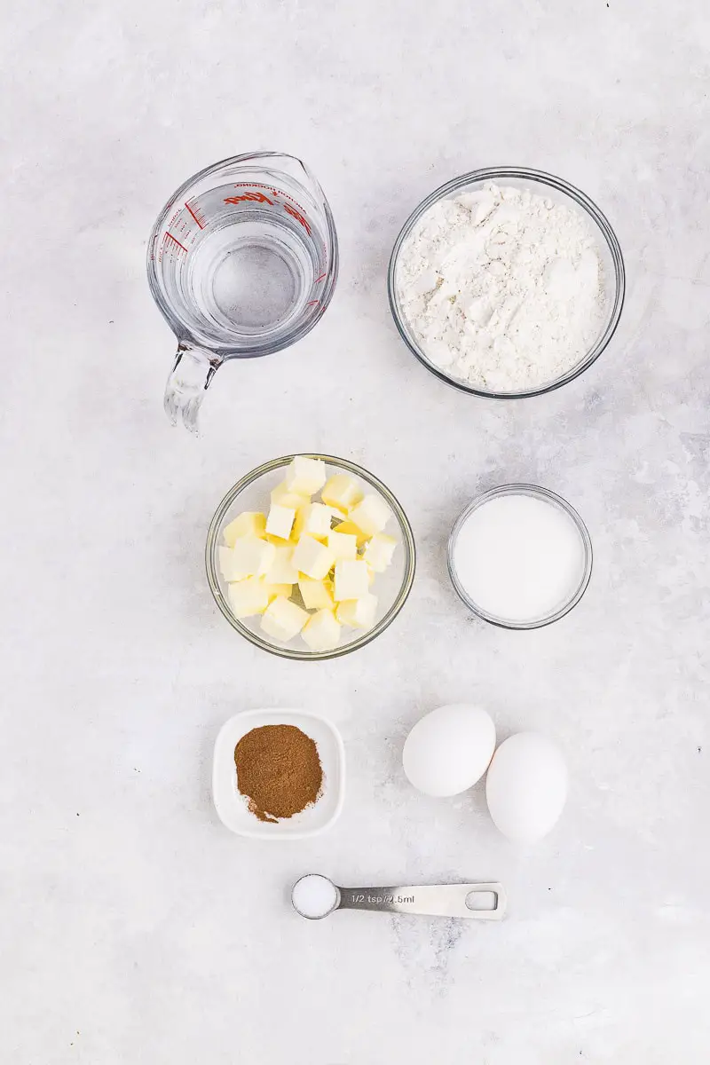ingredients for traditional churros